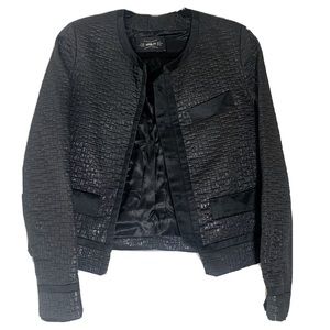 Emily in Paris! April 77 Chanel black jacket